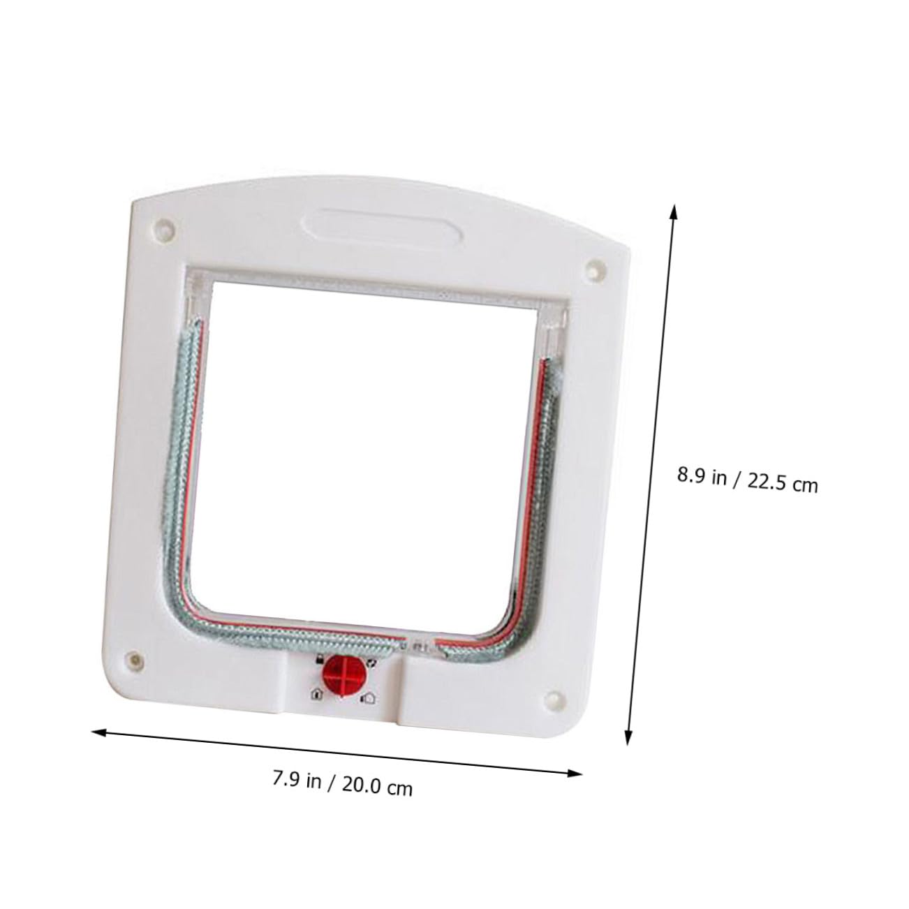 Lot de 2 Chatières Contrôlables pour Chat en Plastique Résistant, Petite Taille, Porte D’entrée/Sortie pour Animaux, Usage Intérieur et Extérieur, Adaptées aux Chats et Chatons