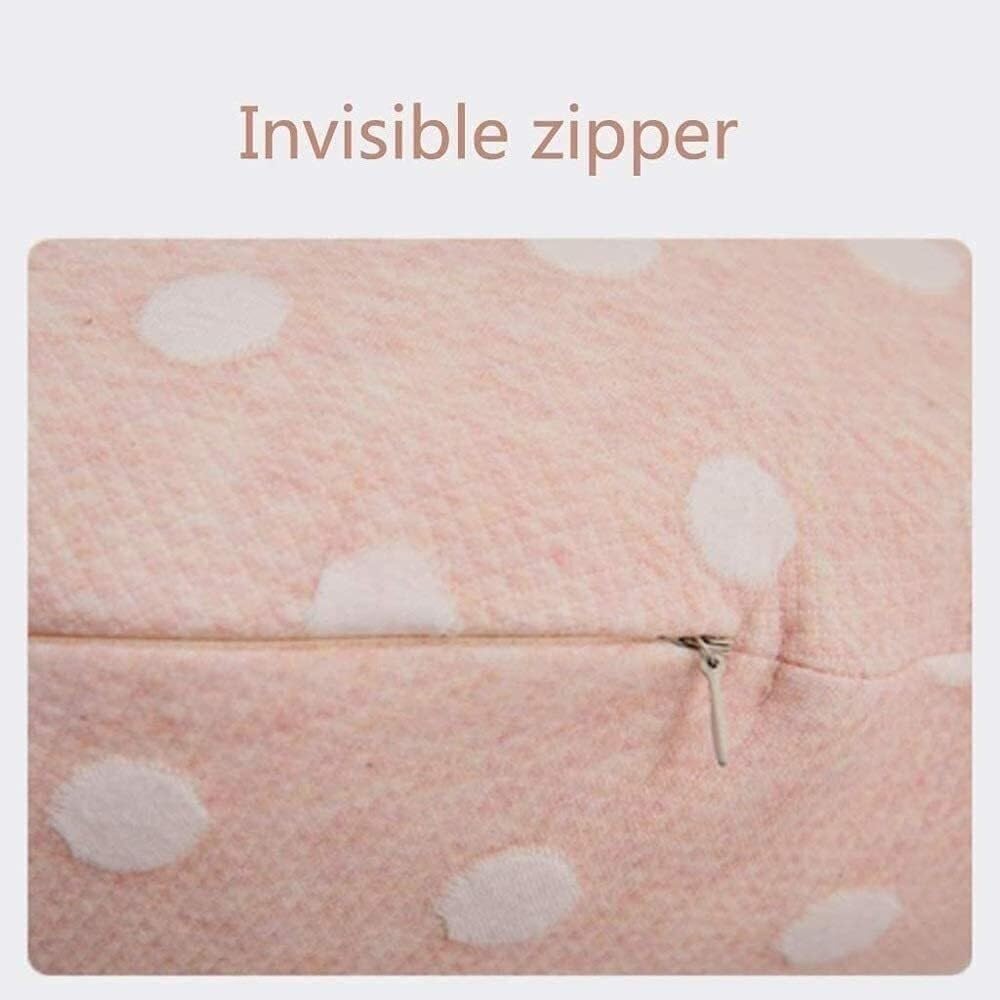 U-Shaped Pregnancy Pillow for Pregnant Women, Full Body Maternity Pillow for Back, Belly & Leg Support, Washable Cover with Detachable Extension (Pink)(Pink)