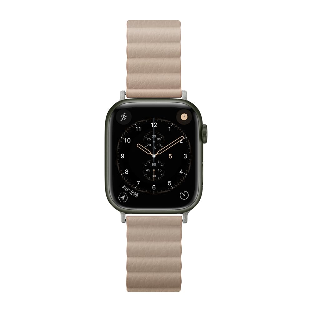 Apple Watch 42 / 41 / 40 / 38mm用 PUレザーマグネットバンド アイボリー PG-AW41MG02IV