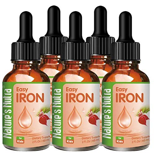 Nature's Nutra Easy Iron, 2 Fl. Oz (60ml) 4 + 1 Bundle Pack, Premium Baby and Infant Liquid Drops, Toddlers Kids Children Multivitamin Supplement, Ferrochel, Anemia, Hemoglobin Nature's Nutra Easy Iron, 2 Fl. Oz (60ml) 4 + 1 Bundle Pack, Premium Baby and Infant Liquid Drops, Toddlers Kids Children Multivitamin Supplement, Ferrochel, Anemia, Hemoglobin