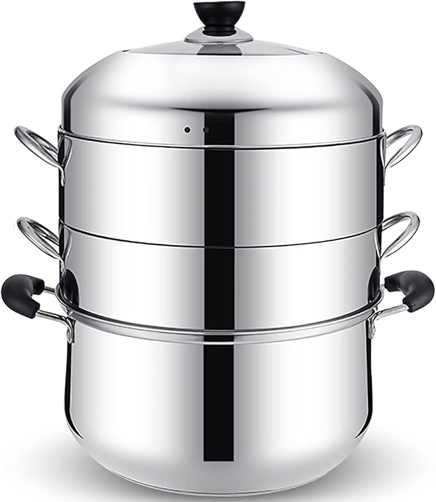 GTHTUHFD Steamer Pot/Soup Pot Original Rice Steaming Pot Stainless Steel Steamer No Flavor Energy-Saving Pot Steamer Gas Stove,28Cm,28Cm (Size_Name 28Cm),size_name-28cm