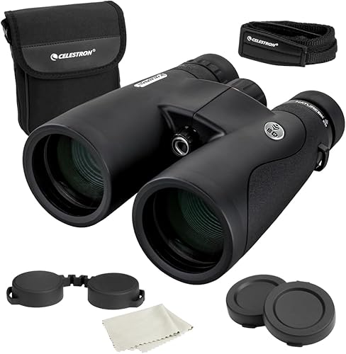 Celestron Nature DX ED - Binoculares prémium de 12 x 50 pulgadas, lentes de objetivo de dispersión extrabajas, binoculares para exteriores y aves