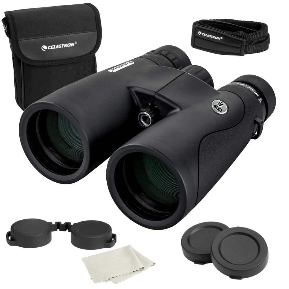 Celestron–Nature Dx Ed 12X50 Premium Binoculars – Extra-Low Dispersion Objective Lenses–Outdoor And Birding Binocular–Fully Multi-Coated With Bak-4 Prisms–Rubber Armored–Fog & Waterproof Binoculars