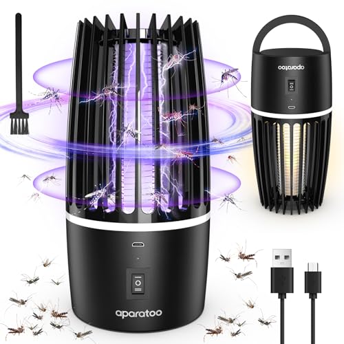 Lampara Antimosquitos, UV Mata Mosquitos Electrico 2 en 1 Anti Mosquitos Lámpara de Insectos, USB Matamosquitos Repelente Mosquito Ilumina y Mata Moscas Lampara Antimosquitos para Interior Exterior