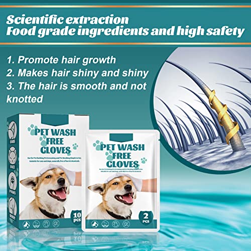 Bytedream Cat Cleaning Dog Cleaning Wipes Pet Cleaning And Grooming Gloves No Rinse Cleaning Body Hair Face Eyes Ears Paws For Cats Dogs Rabbits Hamsters Pigs Horses Cleaning (10 Pieces) #TOP4