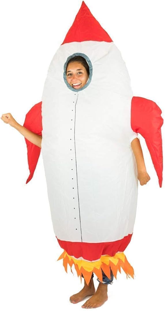 Bodysocks Adults Inflatable Space Rocket Ship Costume : Amazon.co.uk ...