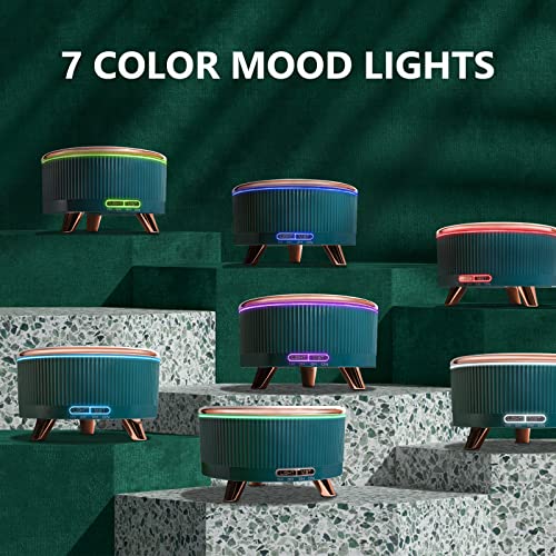 Essential Oil Diffusers With Remote Control, Diffusers For Essential Oils Large Room Humidifier, Aromatherapy Diffuser With 7 Colors Lights & 3 Mist Mode Waterless Auto Off (500Ml) #TOP2