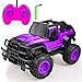 Voiture télécommandée pour Filles - Jouet de Voiture Rc pour Filles, Enfants, Tout-Petits, véhicules à l'échelle 1:20 de camions télécommandés pour Enfants, Jouet d'anniversaire pour Enfants, Violet