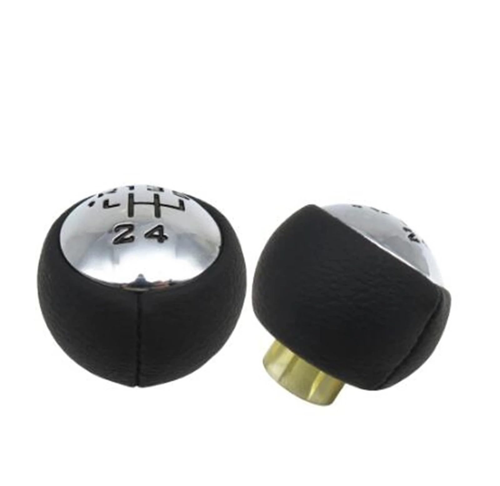 BWSDMZJQRT Car Gear Shifter Knob for Citroen C1 for C3 for C4 6R Car Gear Shift Knob Boot Case MT(5 Speed)