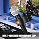 Mikrofonclip Verbesserter Mikrofon Halterung Verstellbarer Mikrofonhalter mit 5/8 Zoll auf 3/8 Zoll Schraubenadapter Mic mit Außendurchmessern Zwischen 32 mm und 60 mm（2 pack） (2)