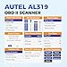 Autel Professional OBD2 Scanner AL319 Code Reader, Enhanced Check and Reset Engine Fault Code, Live Data, Freeze Frame, CAN Car Diagnostic Scan Tools for All OBDII Vehicles After 1996, 2025 Upgraded