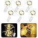 Produktbild 20 LED Fernbedienung wasserdicht Deko Seil batteriebetriebene Lichterkette Licht String Kupferdraht Lichterkette für Weihnachten, Indoor & Outdoor, Hochzeit, Party, 6pcs, 6.56 ft