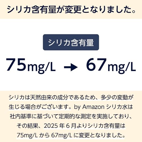 by Amazon シリカ水 500ml×24本