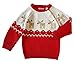 Produktbild YuanDian Baby Unisex Pullover Stricken Weihnachten Langarm Elche Warme Sweater Pullis Rot 100