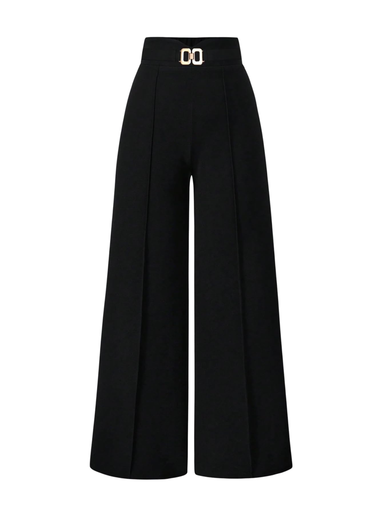 GORGLITTER Womens High Rise Waisted Dress Pants Dressy Baggy Wide Leg Pants Straight Business Casual Work Trousers