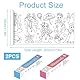 XIATIAN 2 Stück Schneidbare Malrolle für Kinder, 30 * 300 cm Zeichnungsrolle für Kinder, Selbstklebend Malpapier Ausmalrolle Ideal für Wand Coloring Set für Geschenk (B)