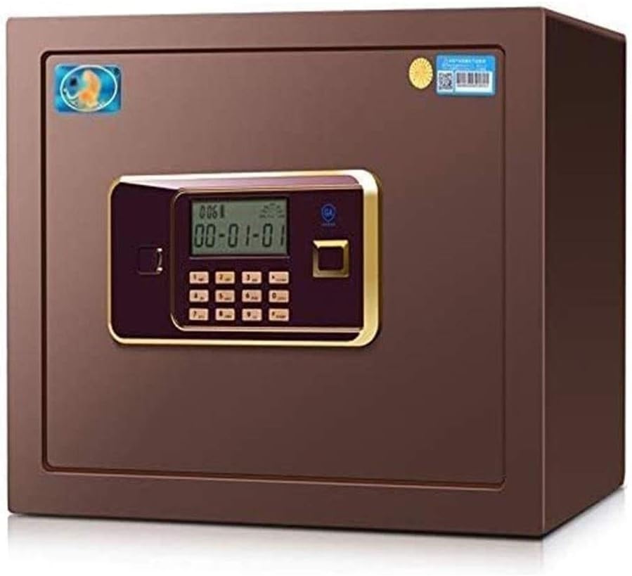 Household Password Small Alarm All Steel Anti-Theft in Wall Fireproof Office Key Large Lockable Storage Cabinet Safe strongbox