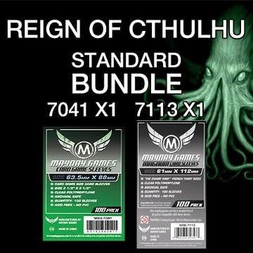 Mayday Games Pandemic: Reign of Cthulhu Game Accessor- Paquete de funda estándar para tarjetas