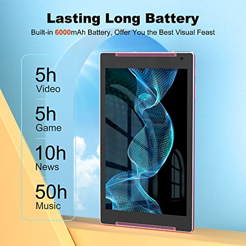 Tjd Android 12 Tablet 10 Inch Tablets,64Gb Rom 512Gb Expand Tablet Pc,Quad Core Processor,Hd Ips Screen,8Mp Dual Camera,Wi-Fi, G+G, Bluetooth,6000Mah Battery Google Gms Stand Tablet #TOP2