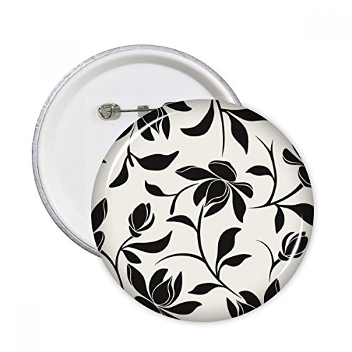 Badge de fleur de vigne rond multicolore L pour vêtements et customisation