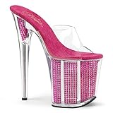  Pleaser FLAMINGO-801SRS Damen Extrem Plateau Heels, Fuchsia, EU 37 (US 7)