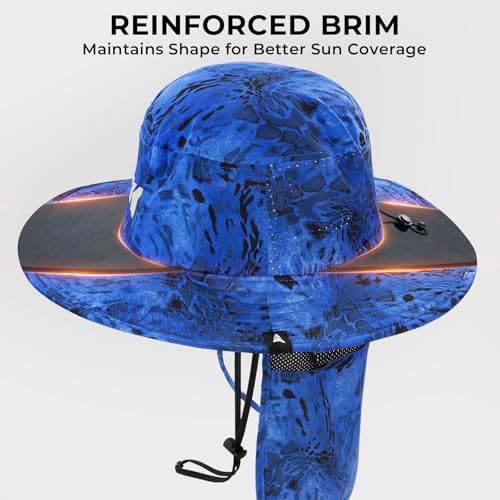 Image of KastKing Sol Armis UPF 50 Boonie Hat - Sun Protection Hat, Fishing Hat, Beach & Hiking Hat, Paddling