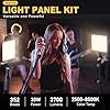 30W Upgraded Photography Lighting Kit, Anautin 2-Pack LED Video Lighting for Video Recording, 3700Lux Studio Lights with Tripod Stand for Photography, Streaming, Gaming, Podcast, Filming, Vlogging