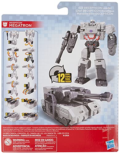 Figura Transformers Authentics Alpha, conversão robô a tanque em 12 passos - Megatron - E4302 - Hasb