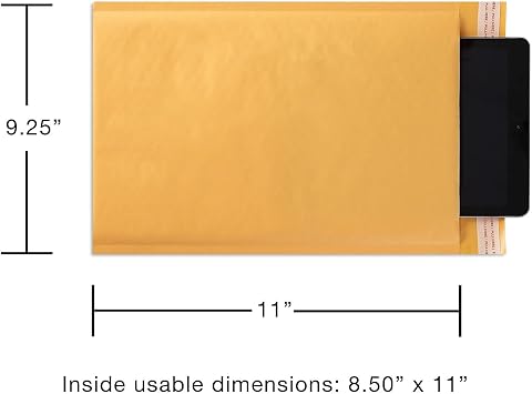 Staples Peel & Seal Bubble Mailers, #2 Size, 8.5x11 Inch, 12-Pack