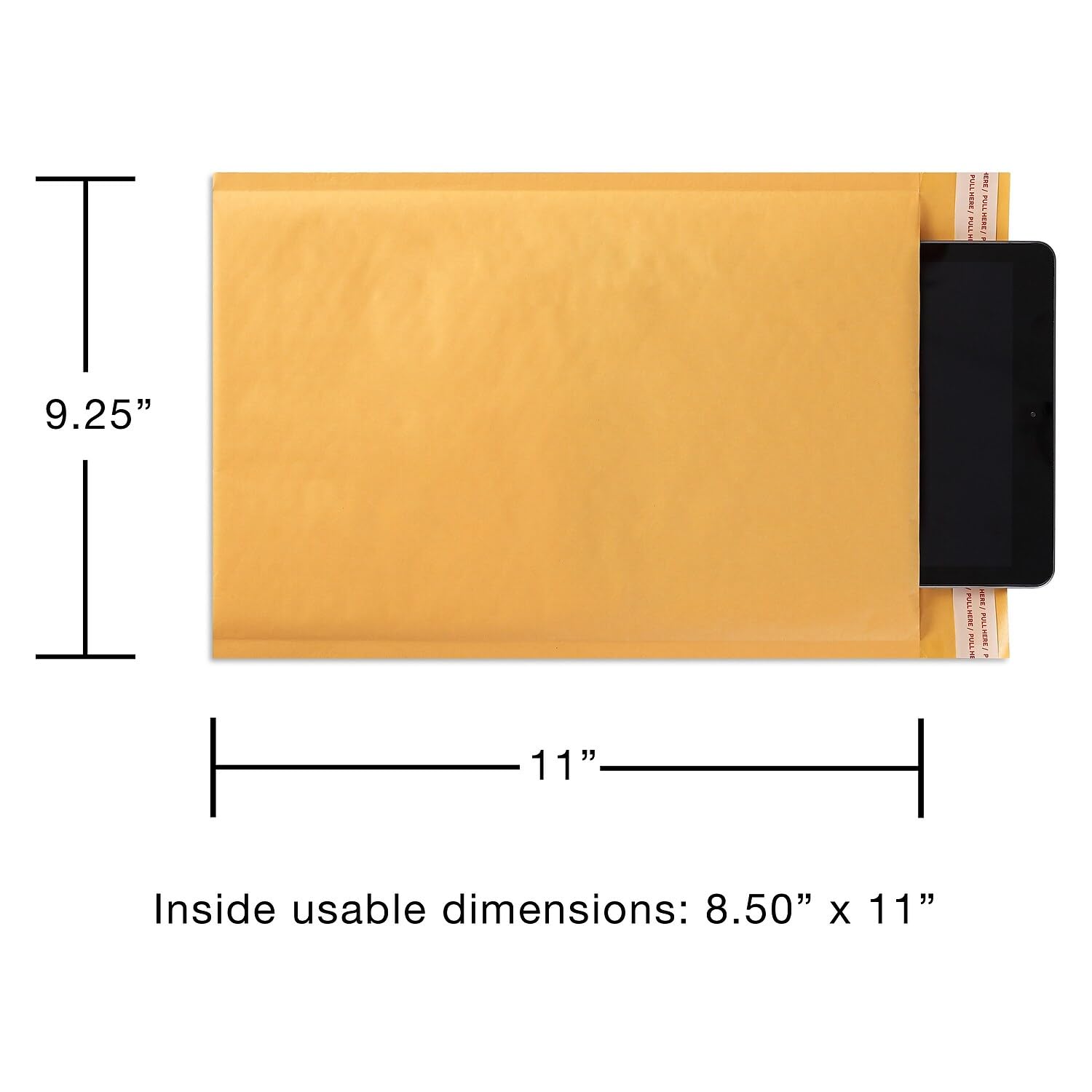 Staples 395194 51580-CC Luftpolster-Versandtaschen, 21,6 x 27,9 cm, haftklebend, 12 Stück
