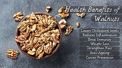 Image of 3p Kashmiri Walnut Kernels Without Shell Brown Quarter Organic Natural Akhrot giri Walnut Dry Fruit 1kg (250gm x 4)