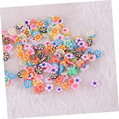 FOMIYES 300 Pçs Nail Art Decoração Apliques Enfeites Flores Decoração Tabletes De Unhas Clayslice De