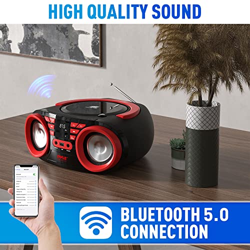 Pyle PHCD22 Usa Portable Cd Player Bluetooth Boombox Speaker thumb #4
