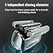 Replacement Head Compatible with Braun Electric Foil Shaver，70S Series 7, Compatible with Braun Series 7 790cc 760cc 750cc 720 799 797 (2 Pack)