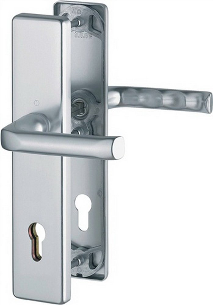 HOPPE Schutzgarnitur London 113/2221A/2440 Alu.F2 92mm 67-72mm