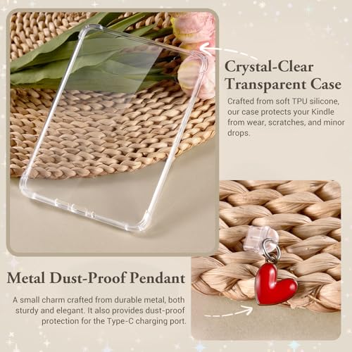 Image of CoBak Clear Case for All-New 7 inch E-Readers - with 6 Pcs Inserts Cardstock Paper, 1 Pcs Dust Plug, not Compatible with Kobo Clara