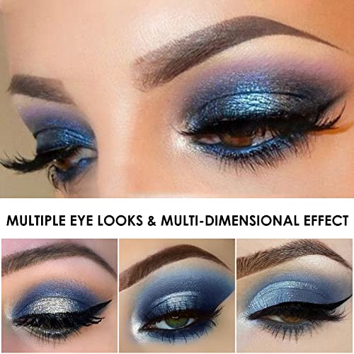 Focallure 2Pcs Liquid Glitter Eyeshadow,Metallic Shimmer Eye Shadow,Long Lasting Waterproof Eye Makeup,High Pigmented Quick-Drying Sparkling Eyeshadow Highlighter,Milky Way #TOP1