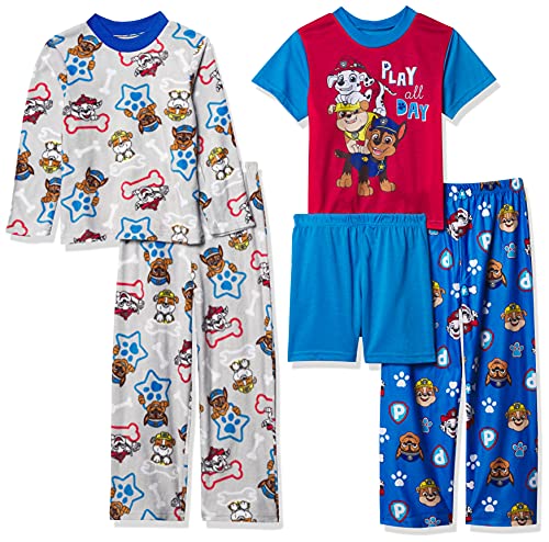 Nickelodeon Boys Paw Patrol 5-piece Loose-fit Pajama Set, All Day, 2T US