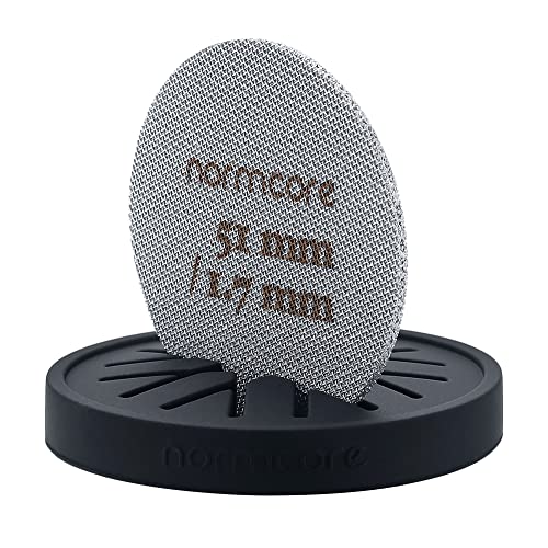 Normcore Puck Screen Stand - Silicone Puck Screen Holder - Compatible With 58.5Mm 53.3Mm 51Mm Reusable Coffee Filters And Espresso Machine Portafilter Basket - Black #TOP7