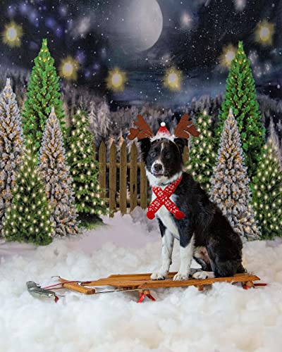 Disfraz Navideño para Perro con Diadema de Ciervo y Bufanda miniatura 3
