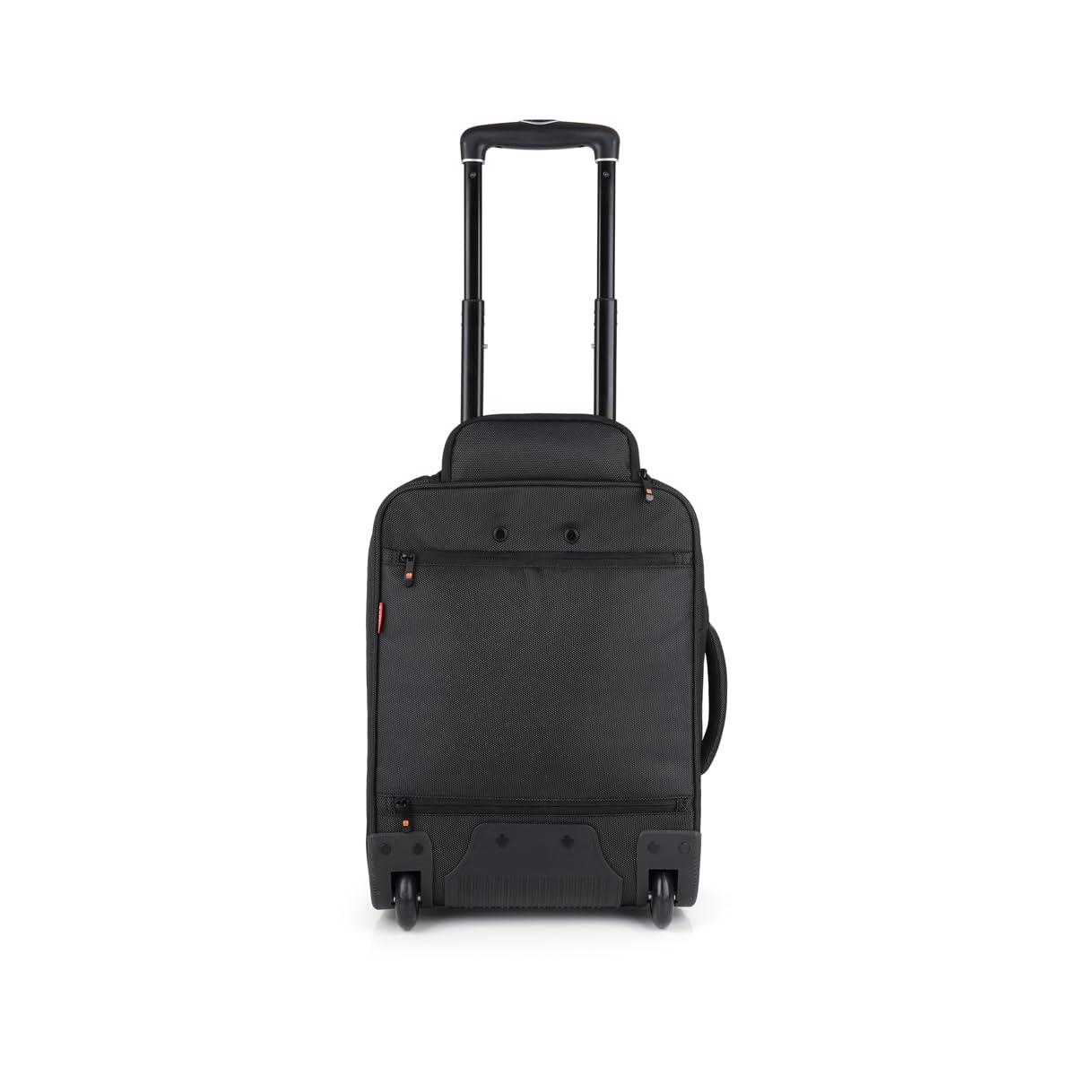 Gabol - Mochila Maletín con Ruedas con Compartimento para Portátil 15,6" Pilots - 2 Ruedas, Forro Protector y Organizador Interno - Diseño Español en Poliéster Libre de PVC - Negro
