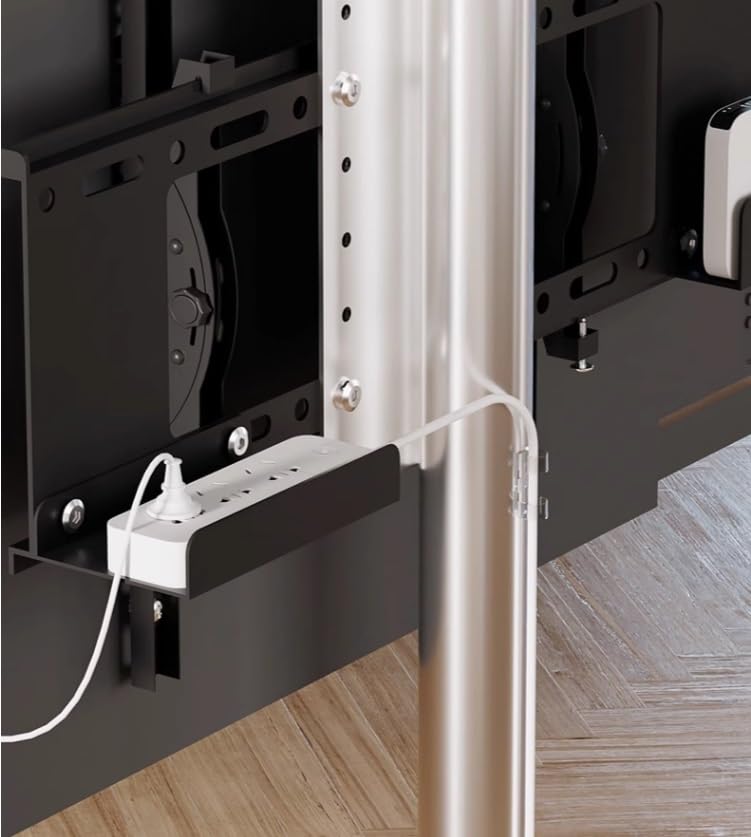 Soporte universal para TV, altura ajustable, con ruedas miniatura 5