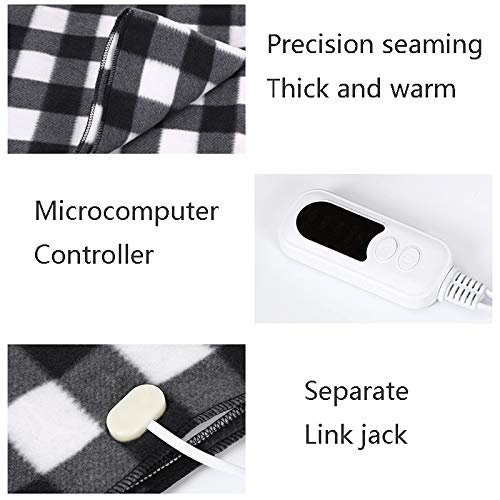 ZTBH Manta portátil Caliente Manta con calefacción con calefacción de 12V, calefacción Segura Manta eléctrica for automóviles, USB Manta de calefacción eléctrica, Ideal for el Clima frío. Manta