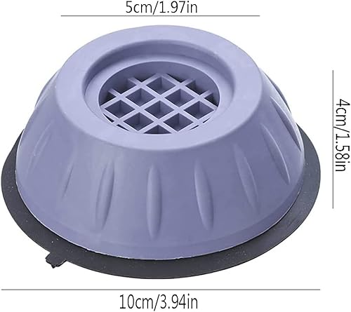 Miniatura 2 de Almohadilla antivibración para lavadora, estabilizador antivibración de 4 Pac Amortiguador para lavadoras y secadoras para evitar movimientos