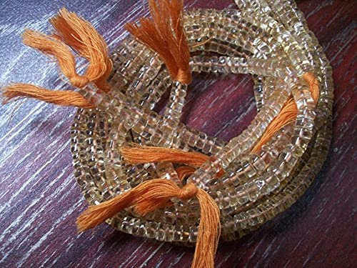 Perles rondelles en citrine naturelle 6mm lisse pour un enfilage fluide de bijoux durables