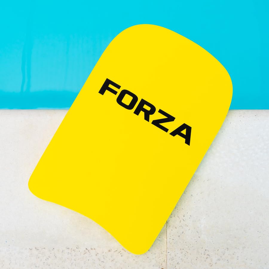 FORZA Swimming Kickboards – Durable EVA Foam Training Aids for All Ages & Skill Levels – Multiple Sizes & Packs (Size 4 (Yellow), Pack of 1)