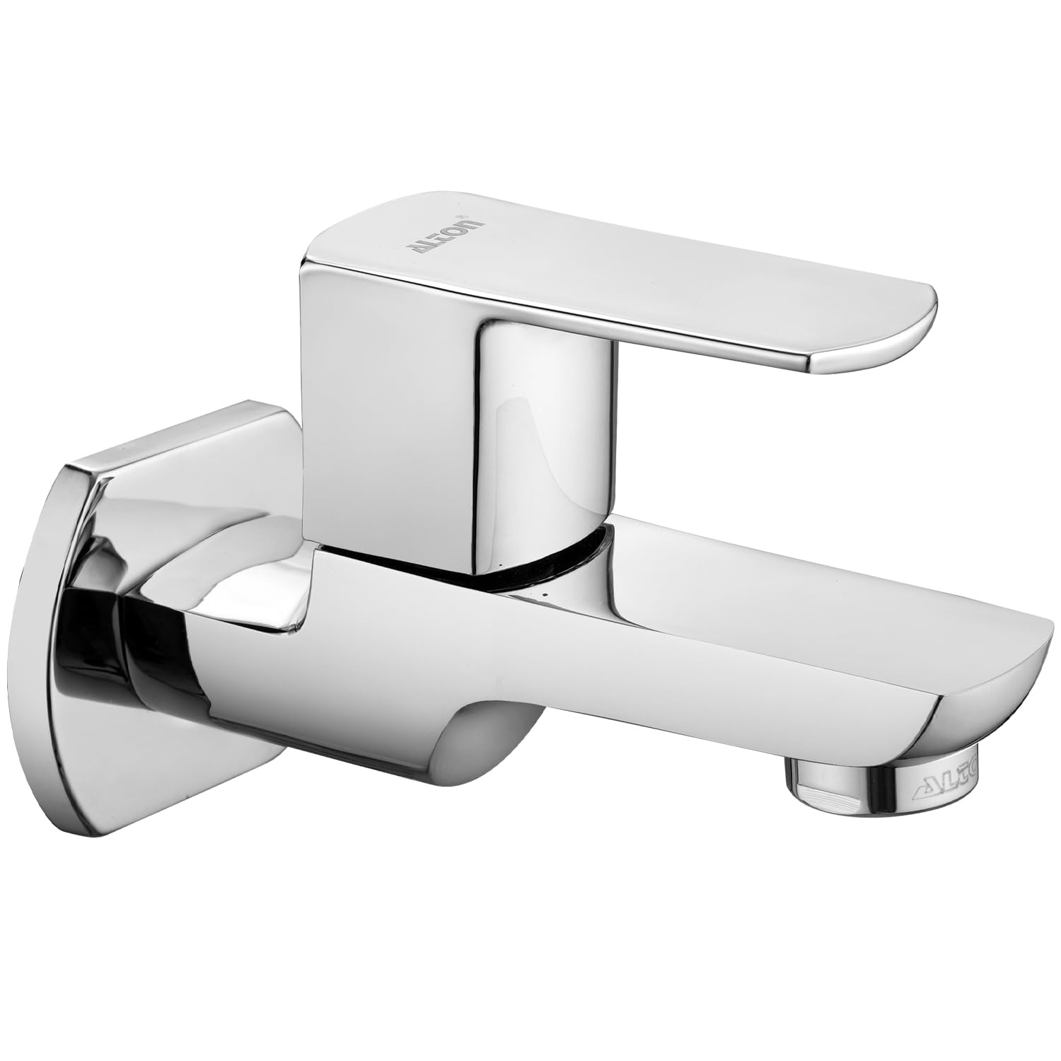 ALTON QDR5505 Brass Bib Cock Short Body with Wall Flange | Bathroom Tap | Taps | Silver-image-17