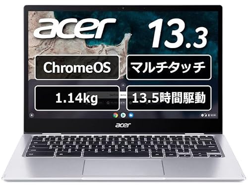 Chromebook Spin 513 (Snapdragon 7C Gen2/8GB/64GB eMMC/whCuȂ/Chrome OS/OfficeȂ/13.3^/sAVo[) CP513-1H-N18P