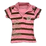 Y2k Harajuku Crop Top Letter Pattern T Shirts Stripes Short Sleeve Graphic Tee Women Causal Clothes Streetwear (Pink,Medium)