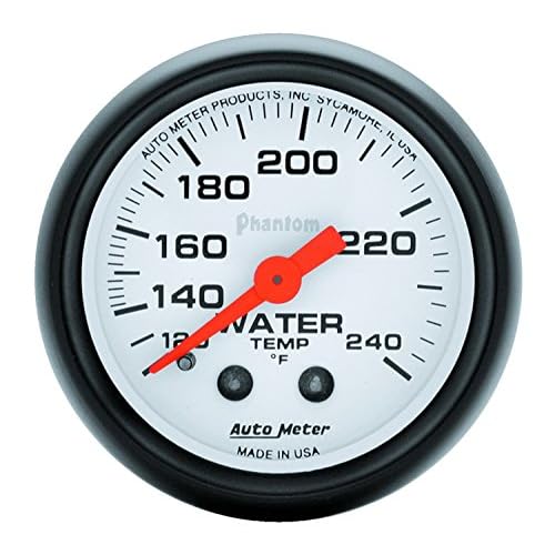 Auto Meter 5732 Phantom Mechanical Water Temperature Gauge